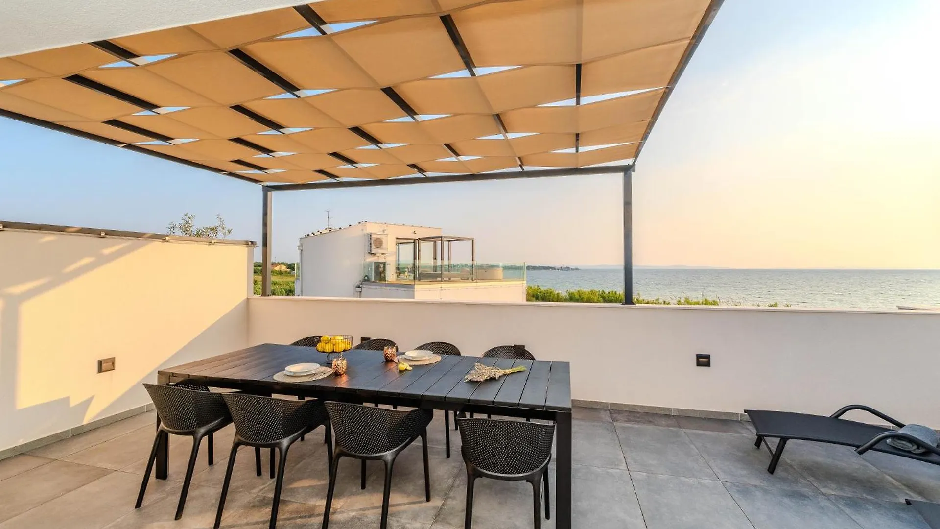 Beachfront Villa Azzurro With Seaview Privlaka  Croatia